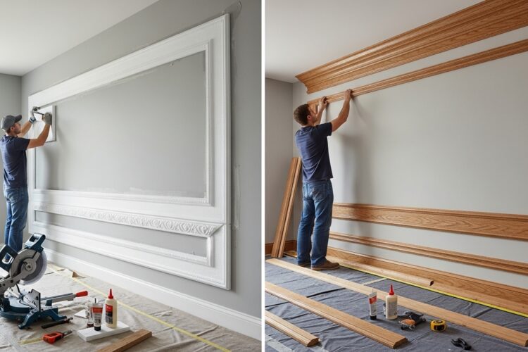 Comment poser des moulures murales en polystyrène ou en bois soi-même ?