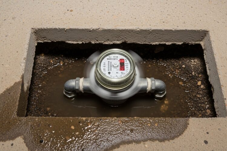 Fuite sous dalle : compteur tourne robinets fermés