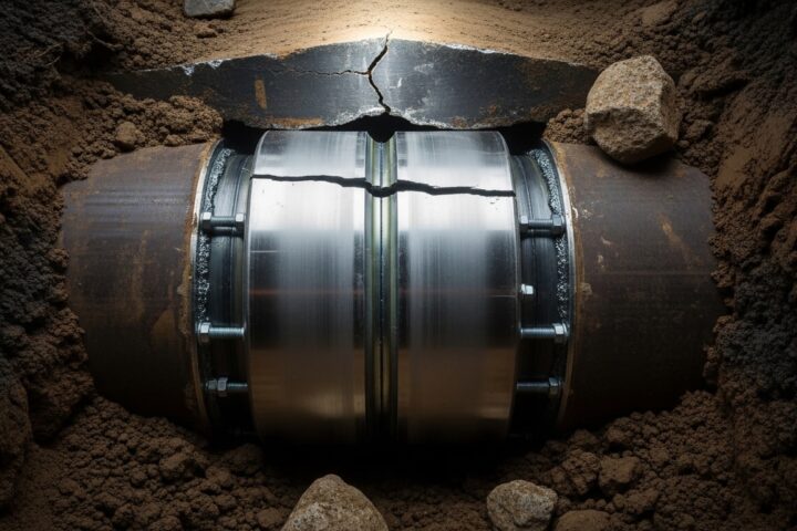 Manchon de réparation canalisation enterrée