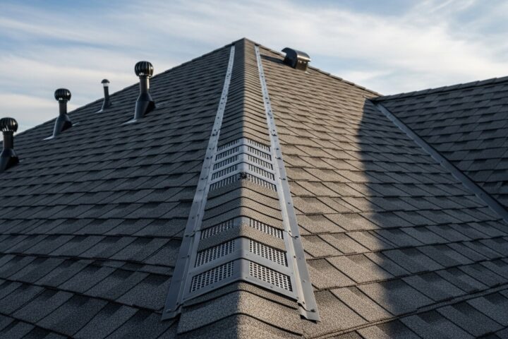 Faîtage et ventilation de la toiture