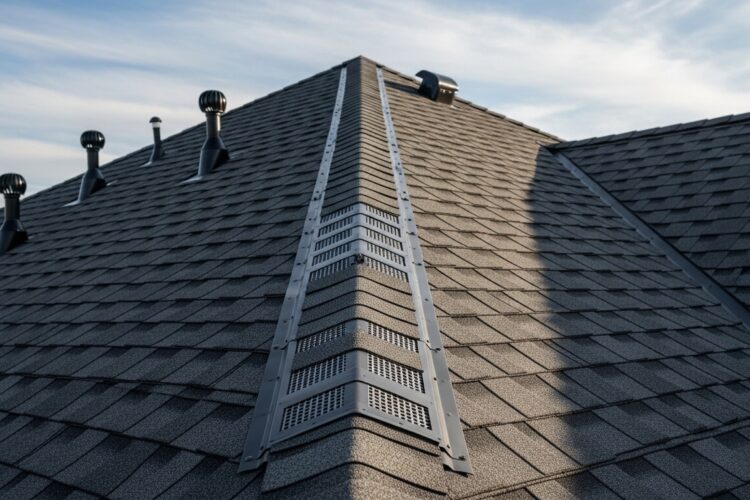 Faîtage et ventilation de la toiture