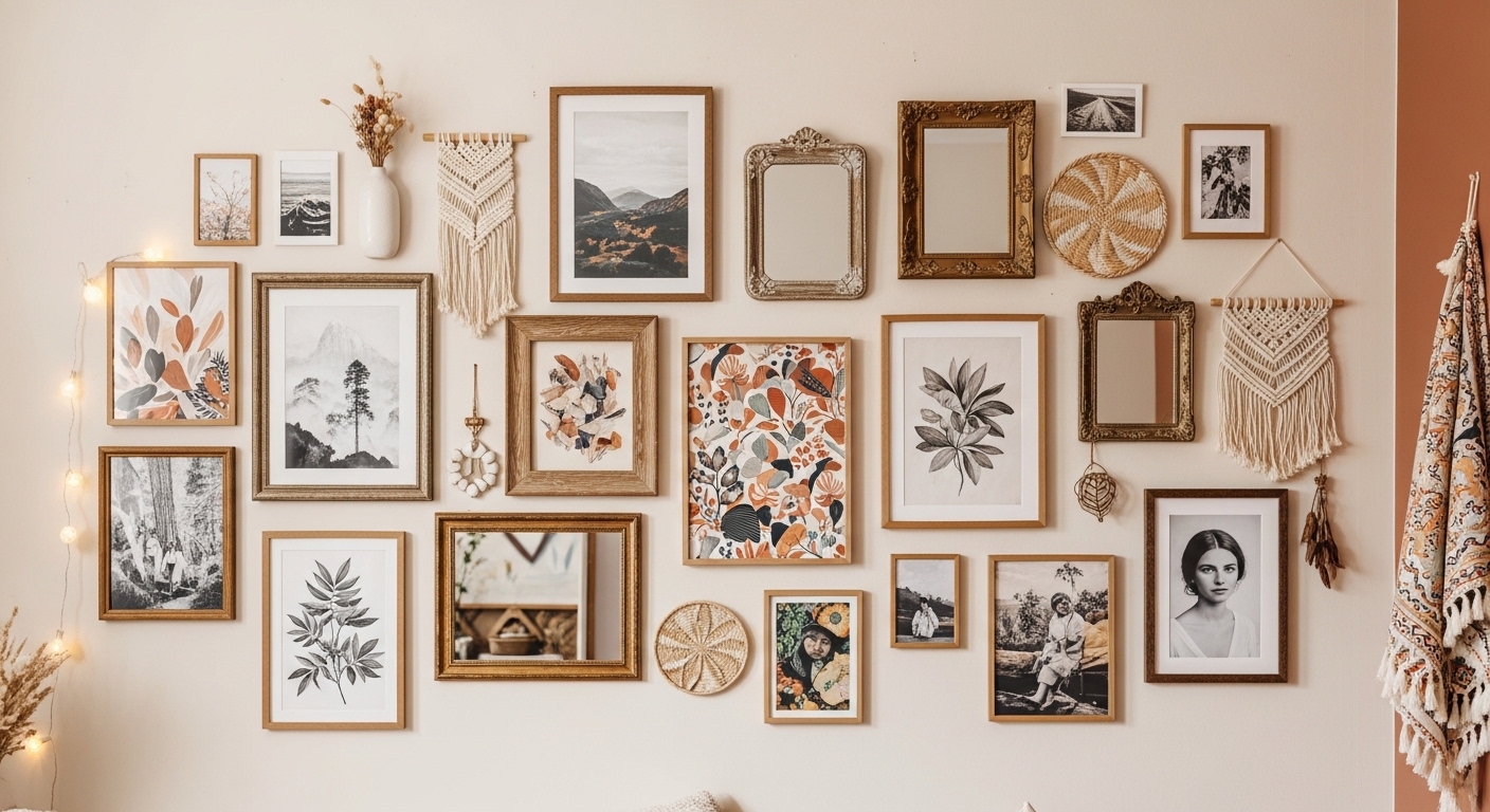 Comment Créer Un Mur De Cadres Harmonieux Pour Un Style Bohème — free download
