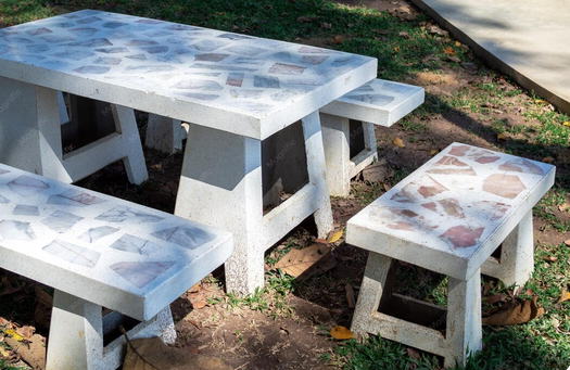 Mobilier de jardin en béton ciré : osez l&rsquo;originalité minérale !