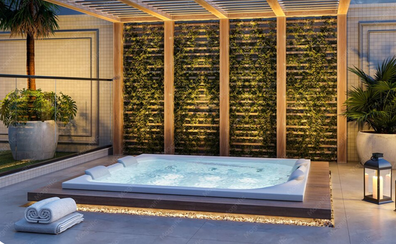 Spa encastré : matériaux et précautions de pose